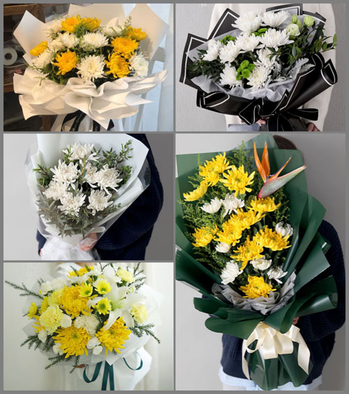 北京房山区大石窝镇南河村白事花束代送